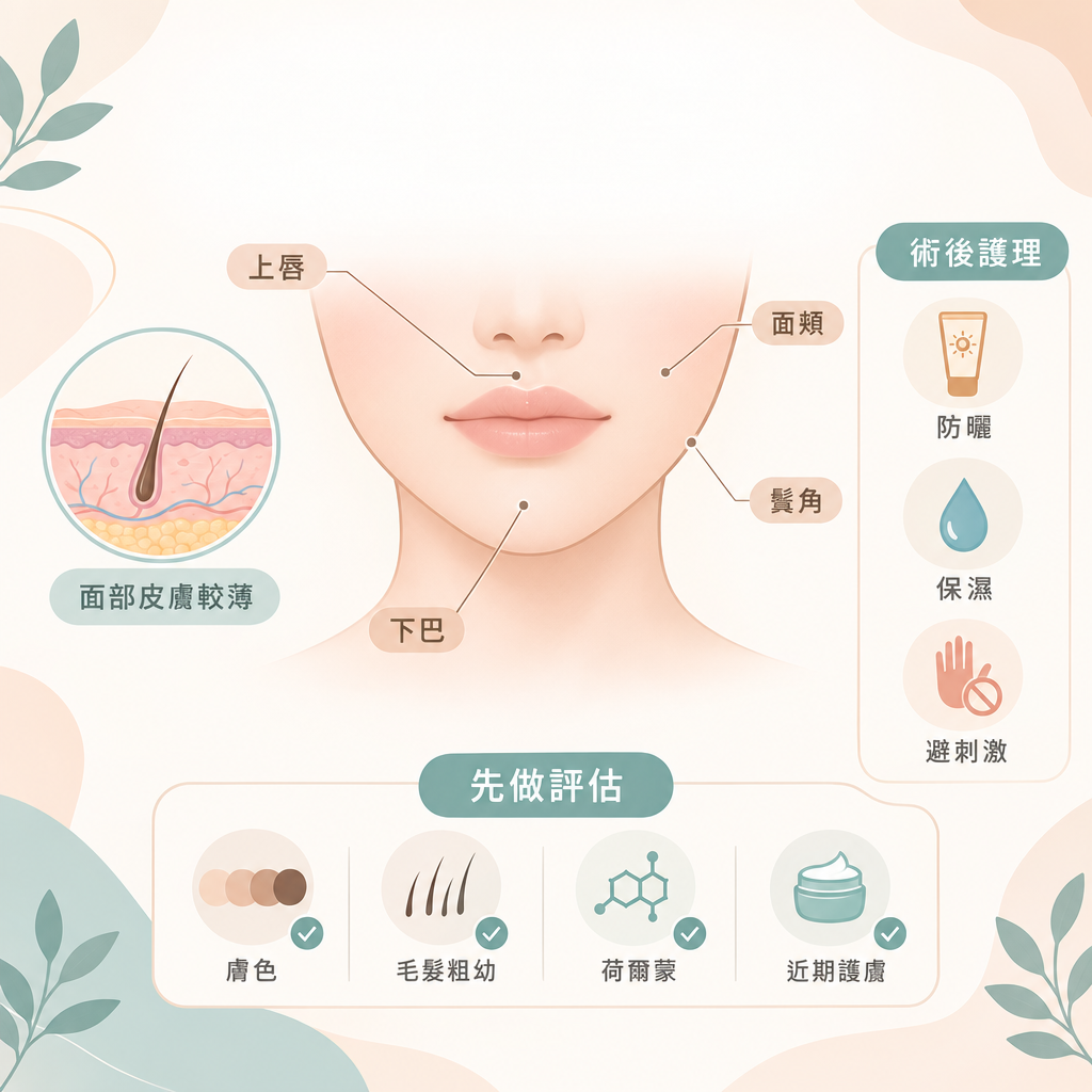面部脫毛安全嗎？唇毛、面毛處理前要注意什麼