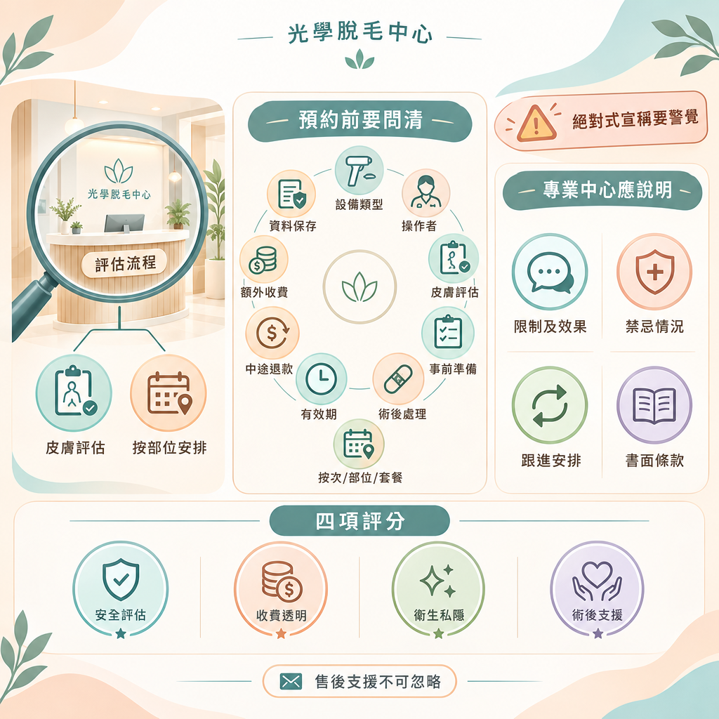 如何選擇脫毛中心？預約前必問的 10 個問題